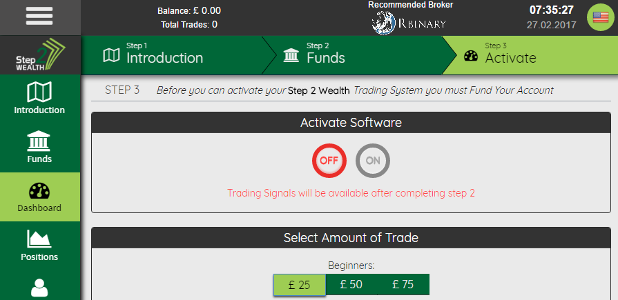 Step2Wealth Trading App Bianry Options