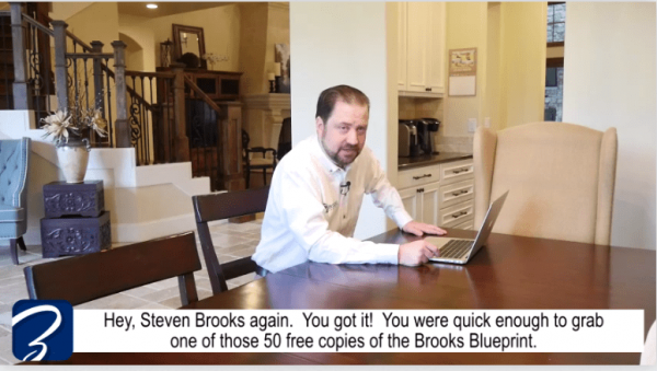 Brooks Blueprint Scam Video