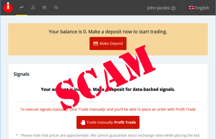 Indicator Pro Trading Signals Scam